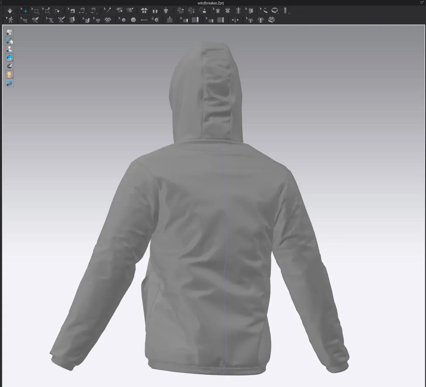 Windbreaker Jacket - Marvelous Designer - Clo3d