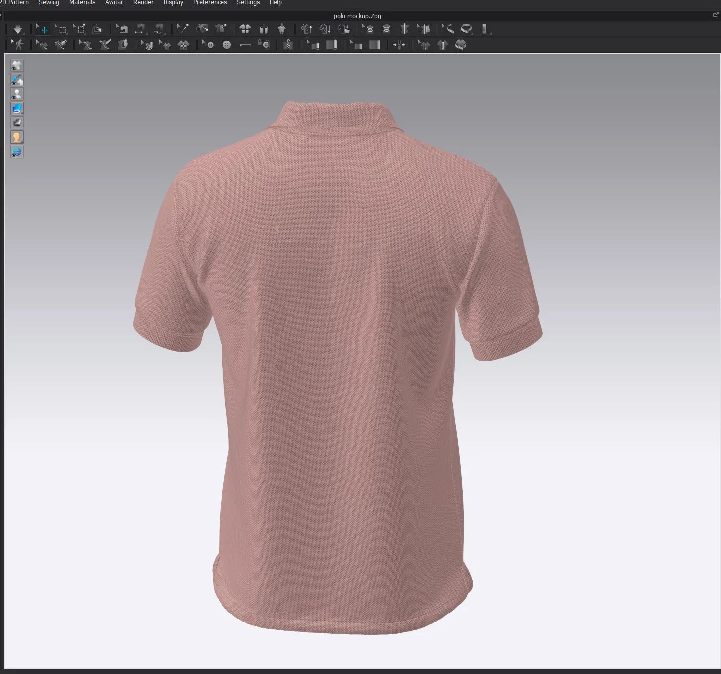 Polo Shirt - Marvelous Designer - Clo3d
