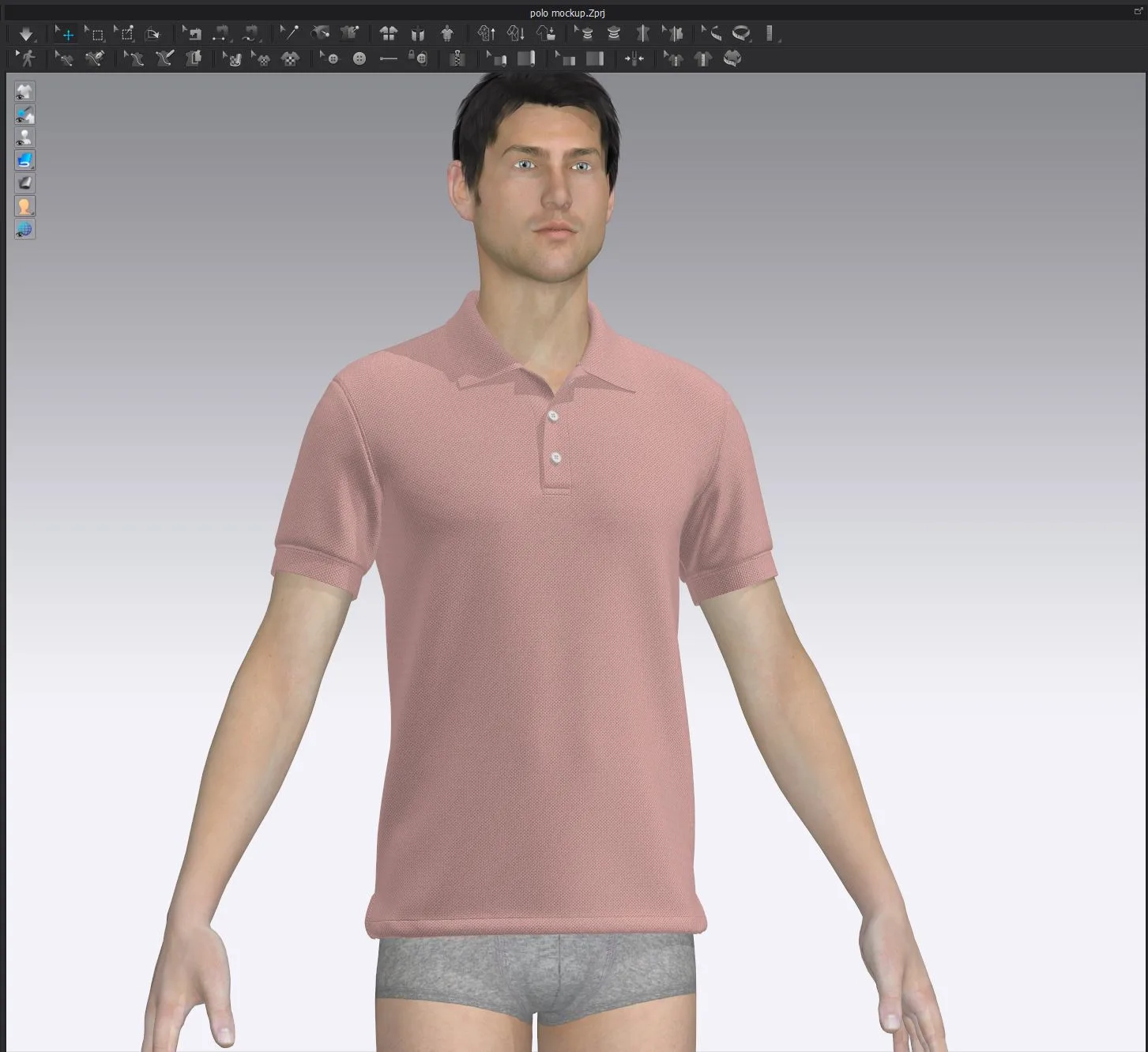 Polo Shirt - Marvelous Designer - Clo3d