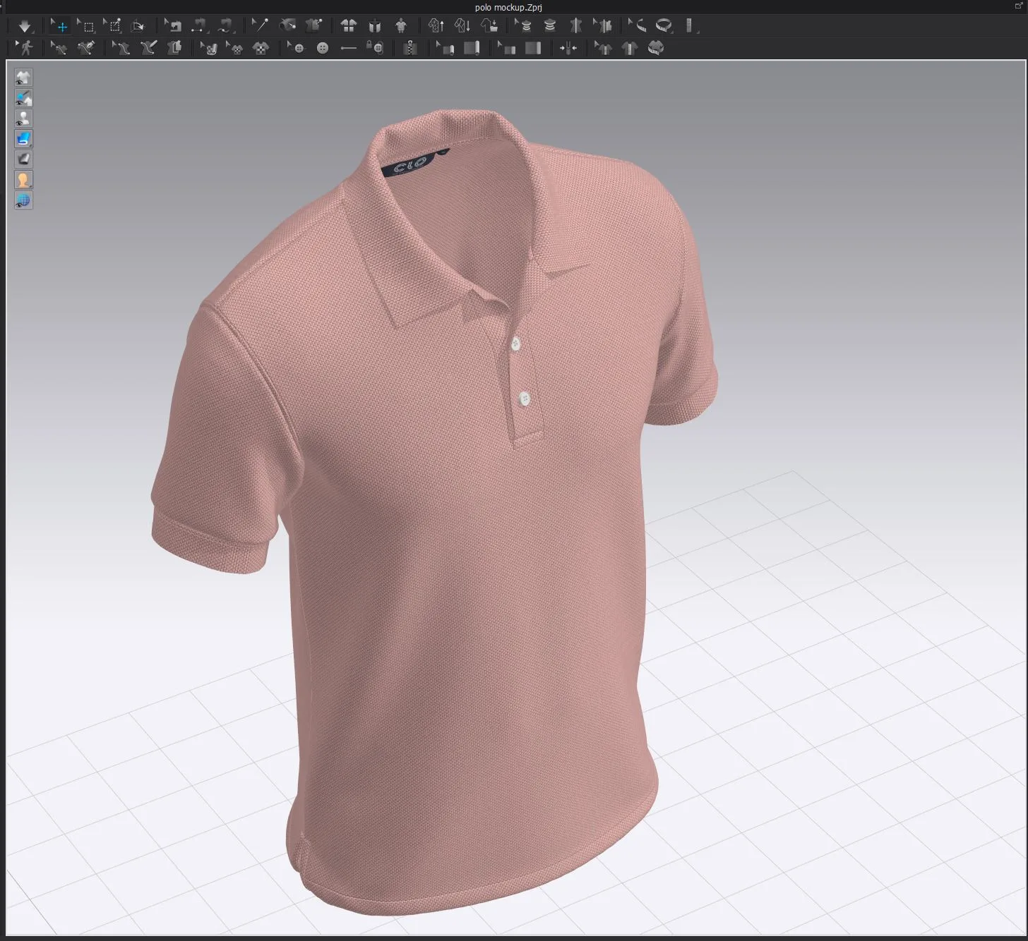 Polo Shirt - Marvelous Designer - Clo3d