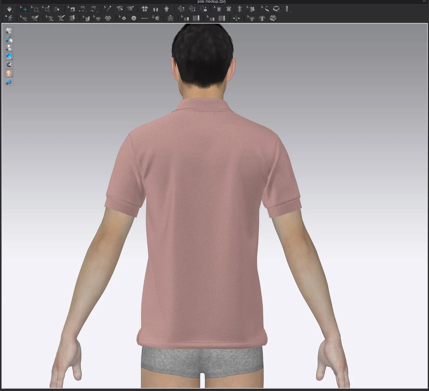 Polo Shirt - Marvelous Designer - Clo3d