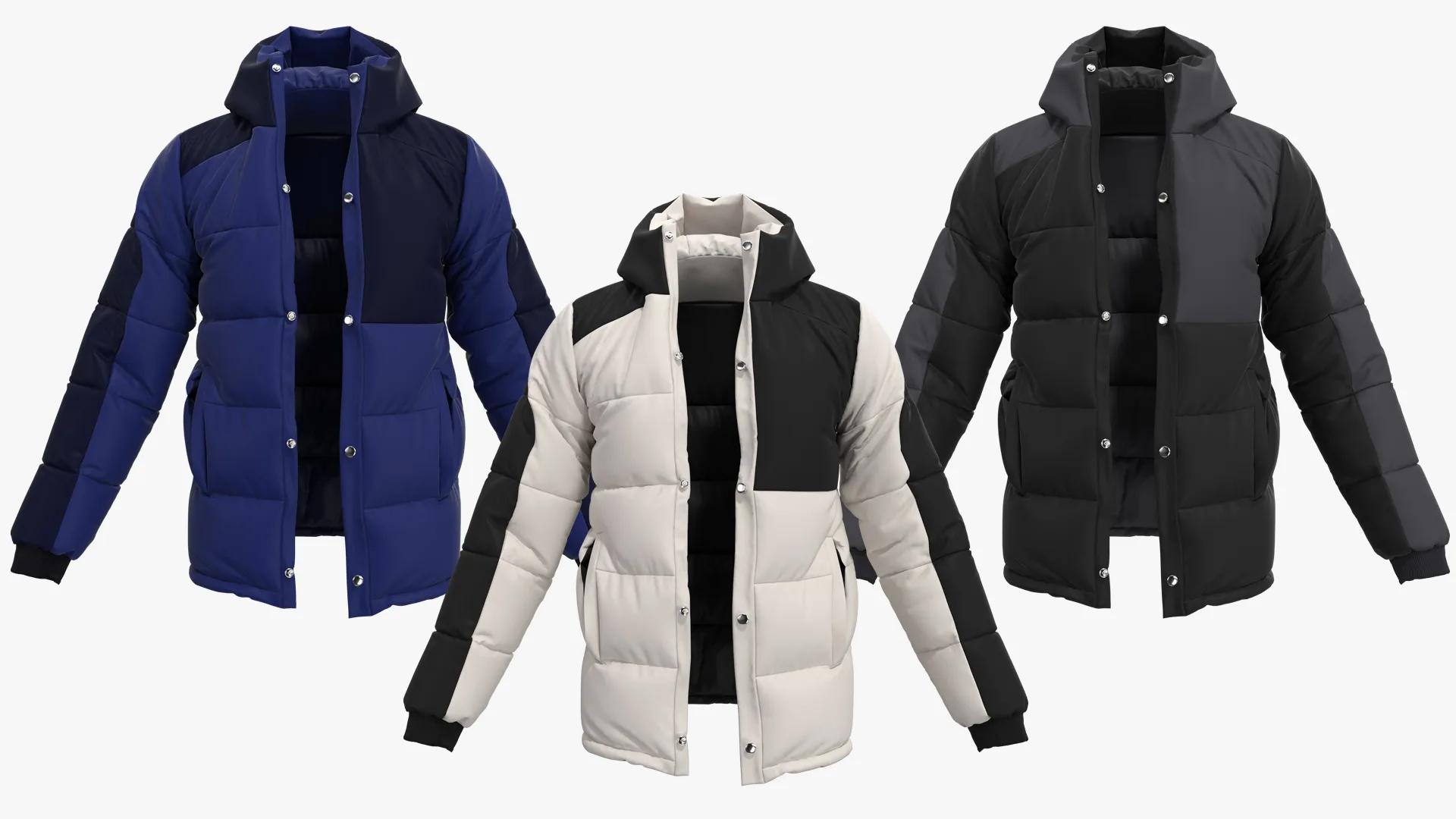 Winter Down Jacket - Marvelous Designer - Clo3d