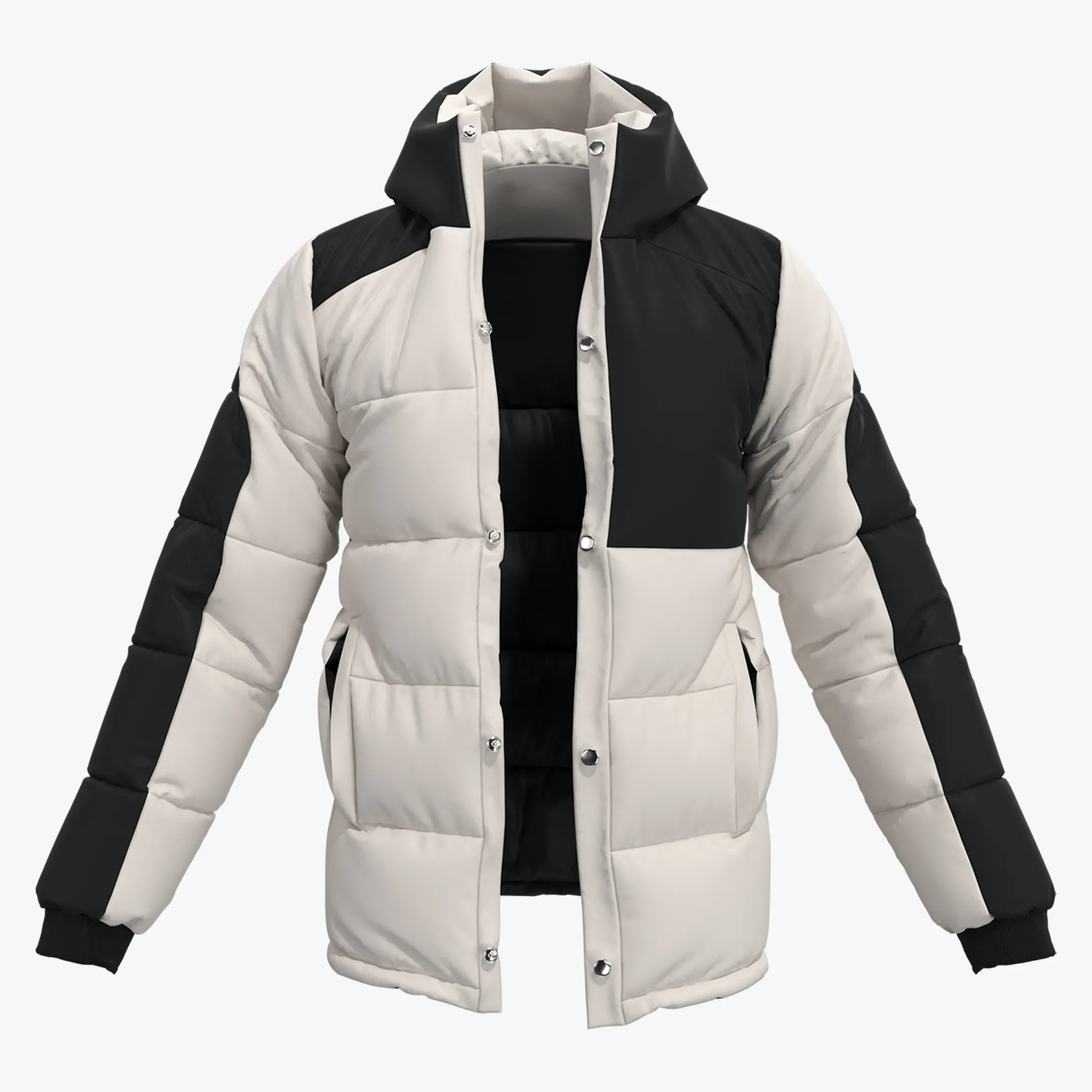 Winter Down Jacket - Marvelous Designer - Clo3d