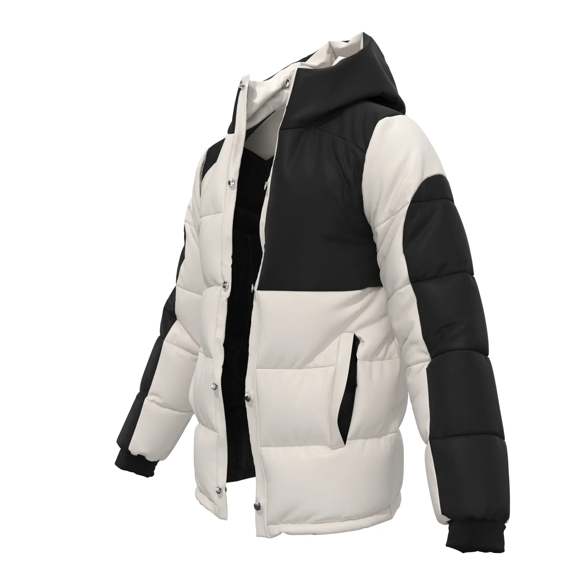 Winter Down Jacket - Marvelous Designer - Clo3d