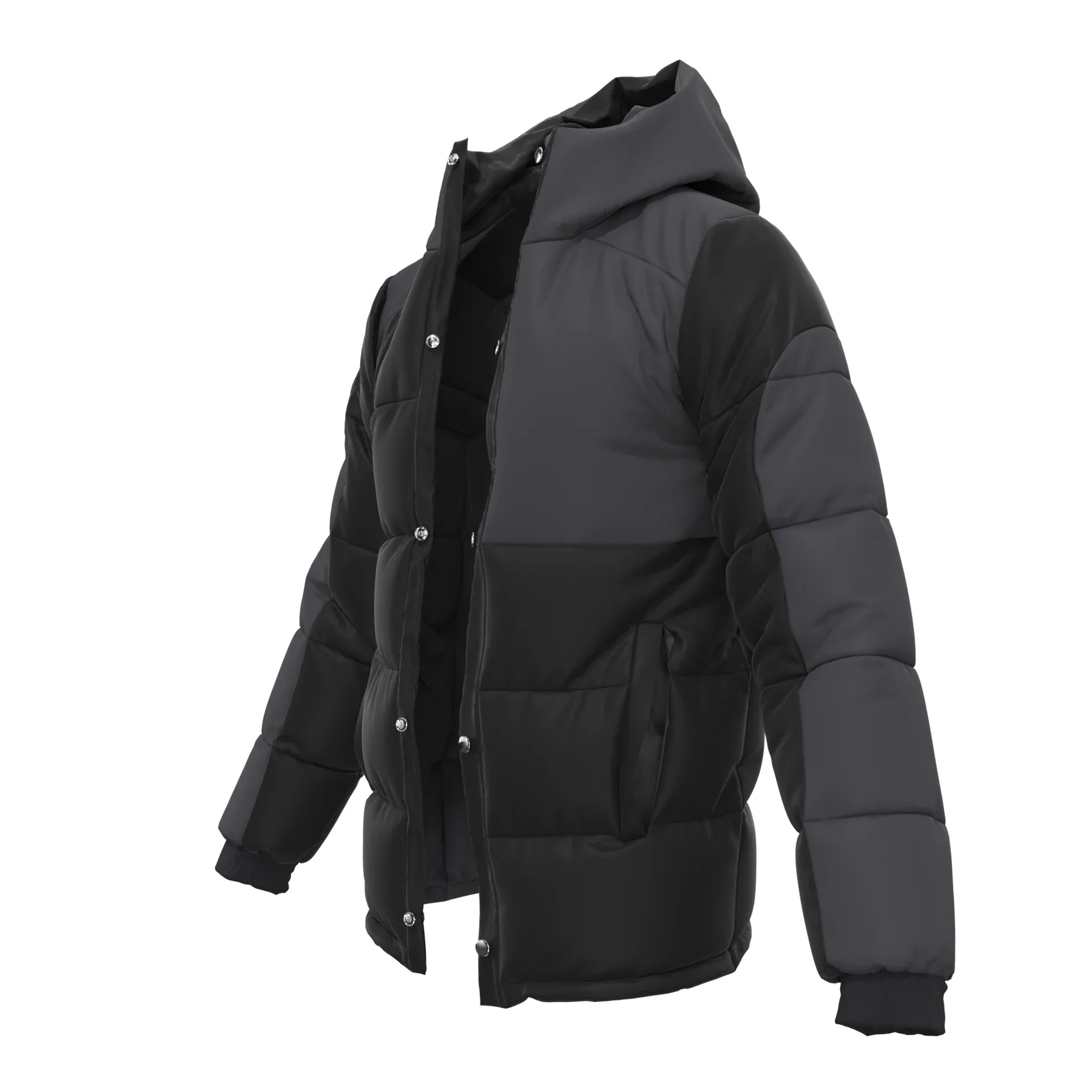 Winter Down Jacket - Marvelous Designer - Clo3d