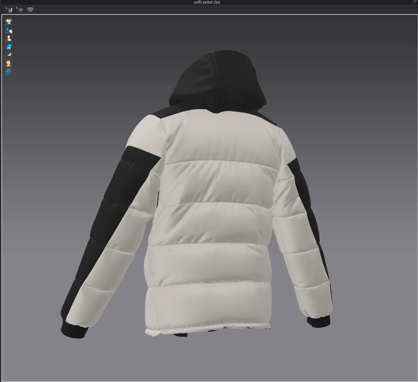 Winter Down Jacket - Marvelous Designer - Clo3d