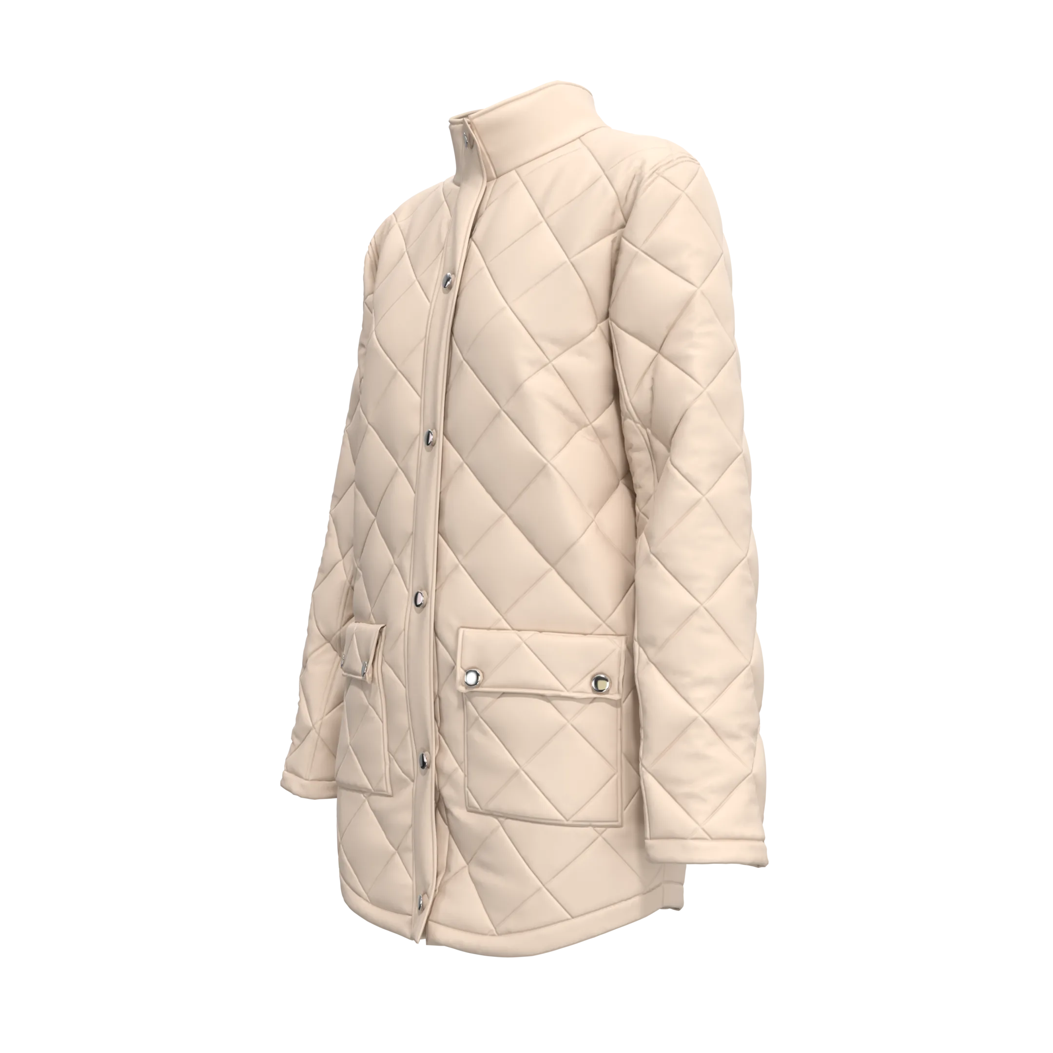 Women's Quilted Jacket - Marvelous Designer & Clo3d