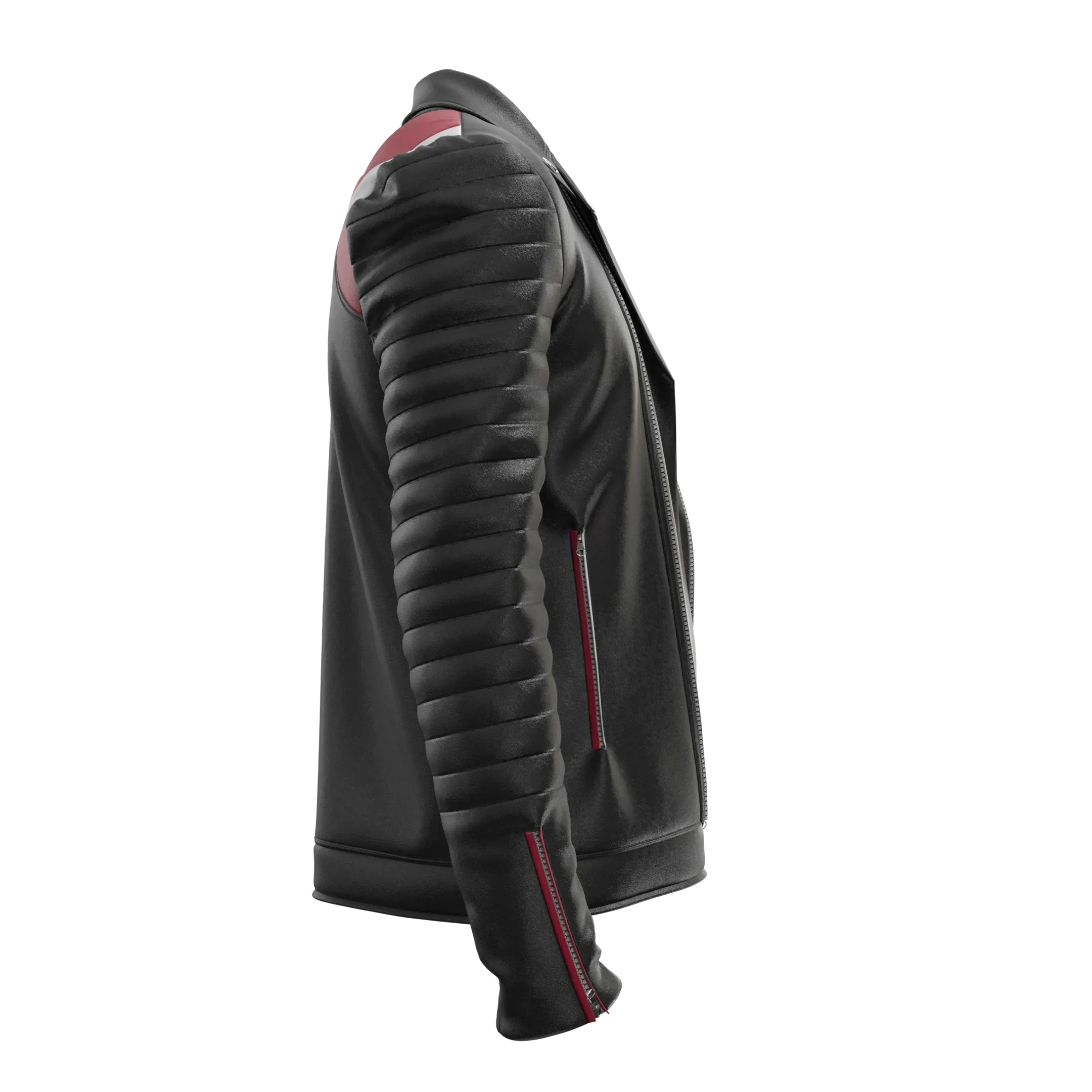 Motorcycle Leather Jacket - Marvelous Designer & Clo3d