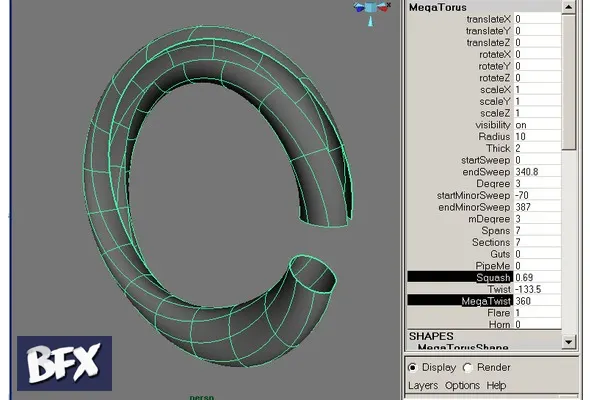 MegaTorus - Maya Torus Generator