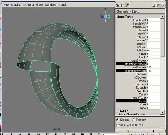 MegaTorus - Maya Torus Generator