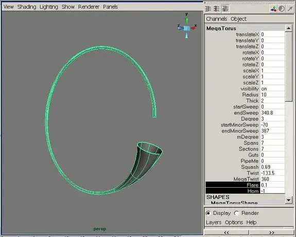 MegaTorus - Maya Torus Generator