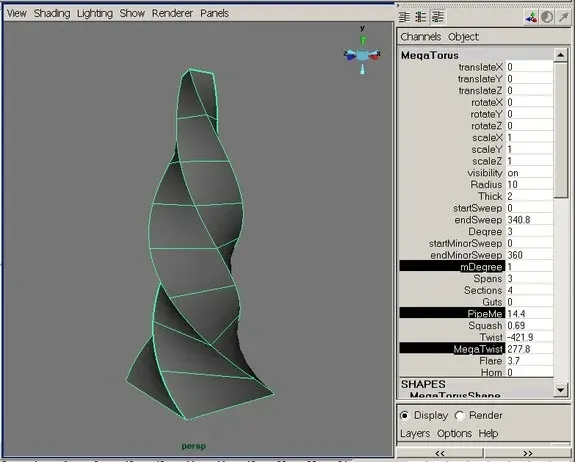 MegaTorus - Maya Torus Generator