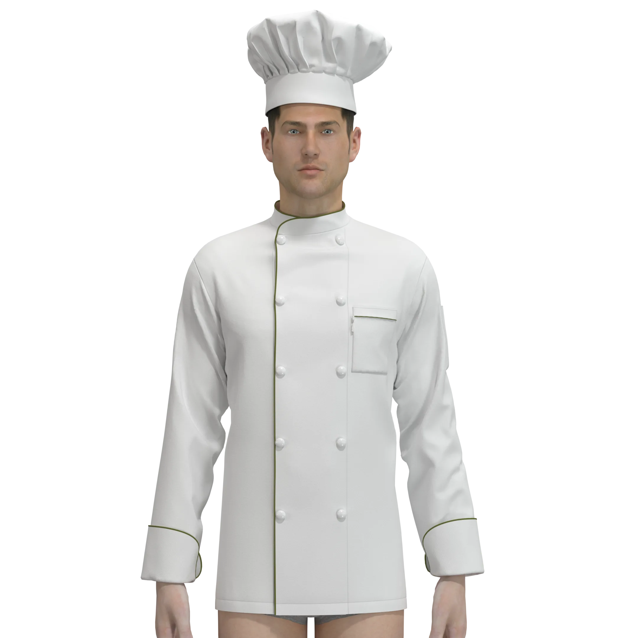 Chef Jacket - Marvelous Designer & Clo3d