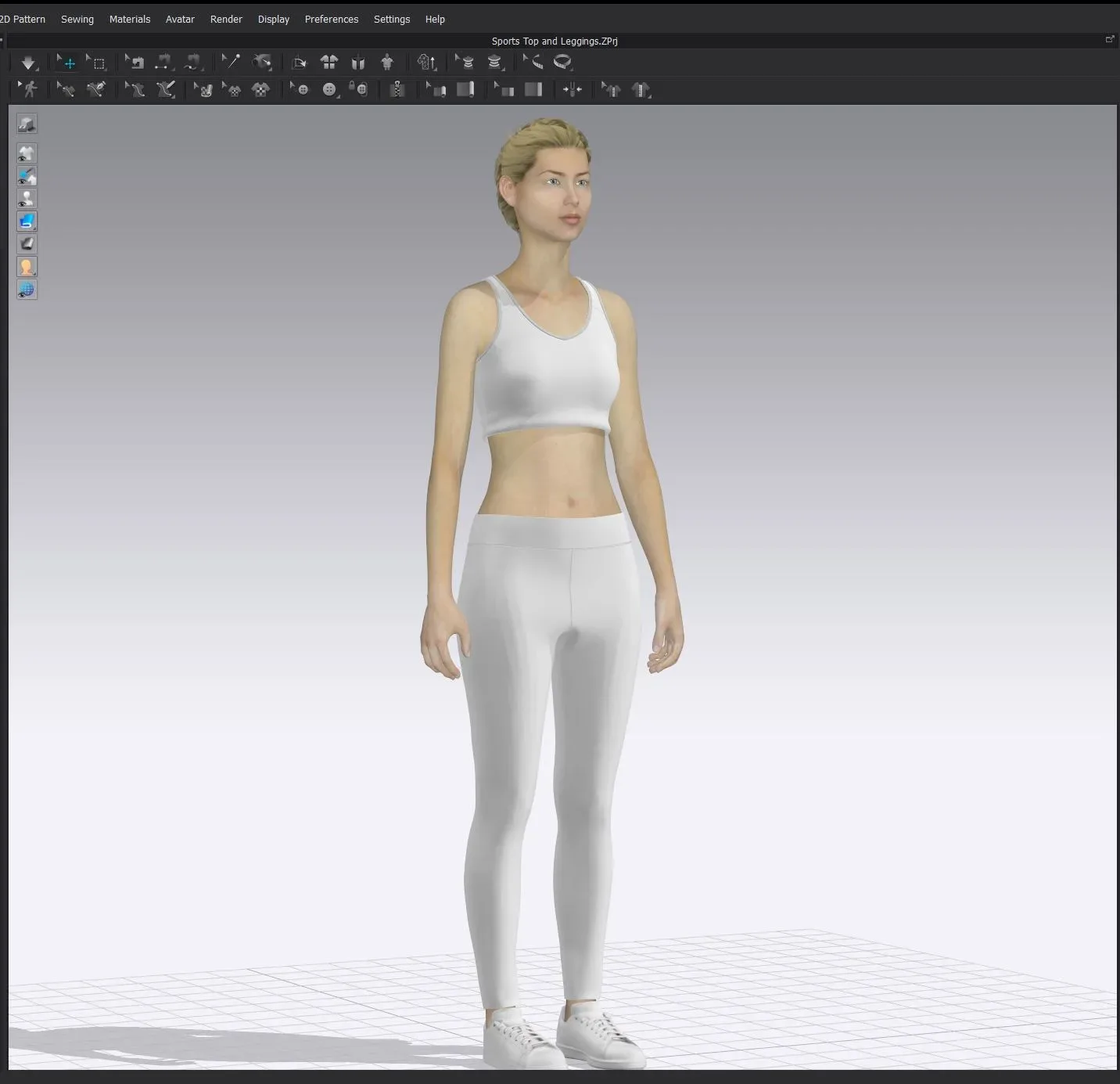 Sports Top & Leggings - Marvelous Designer & Clo3d