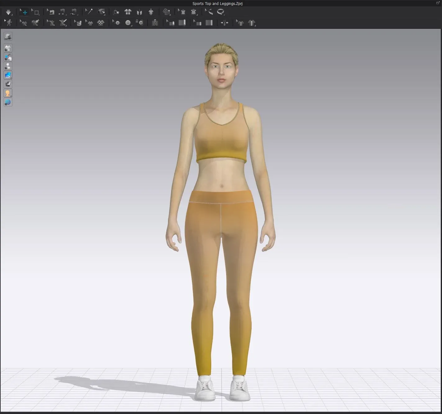 Sports Top & Leggings - Marvelous Designer & Clo3d