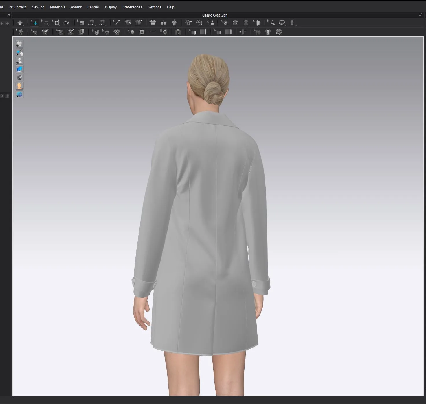 Classic Coat - Marvelous Designer & Clo3d