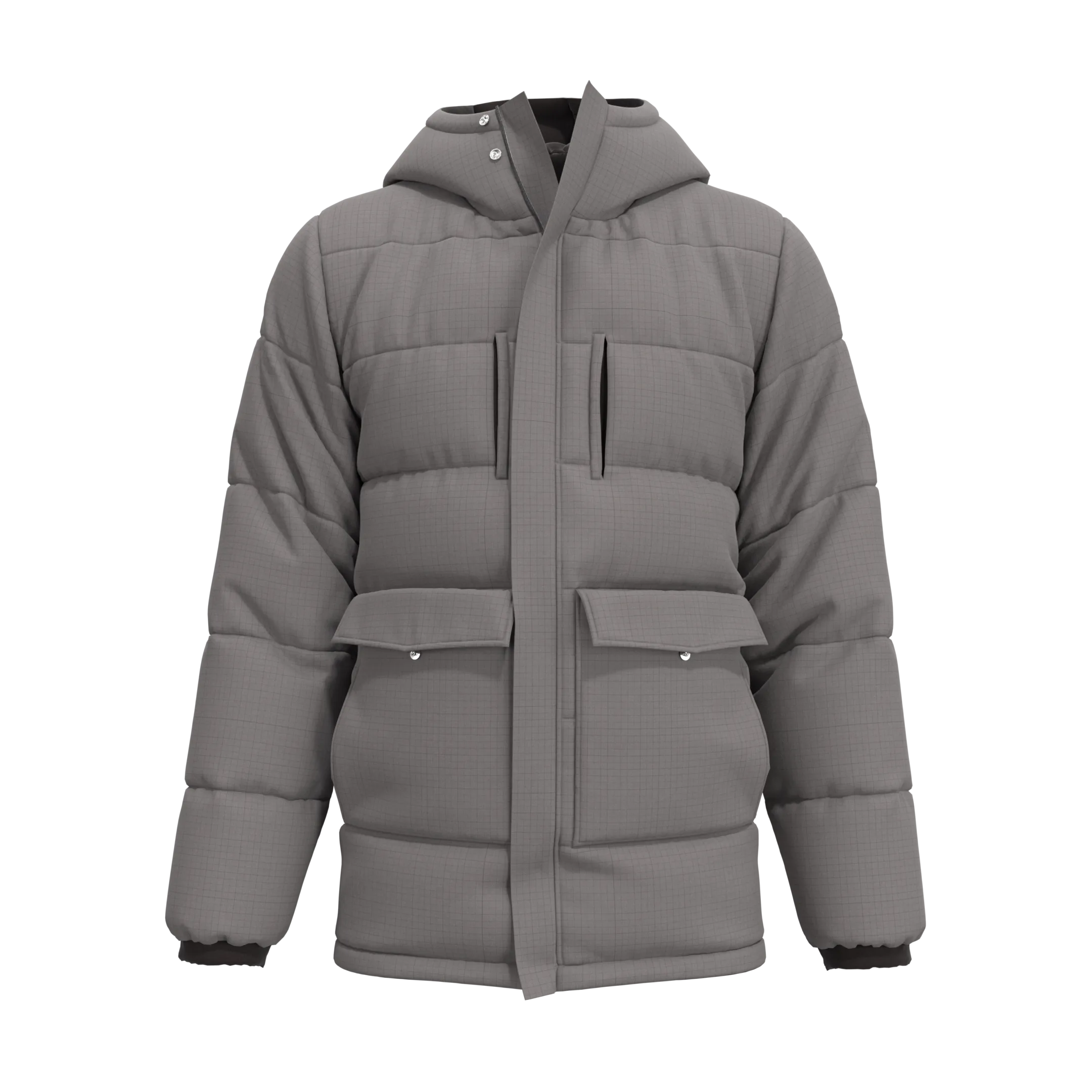 Men Down Jacket - Marvelous Designer - Clo3d