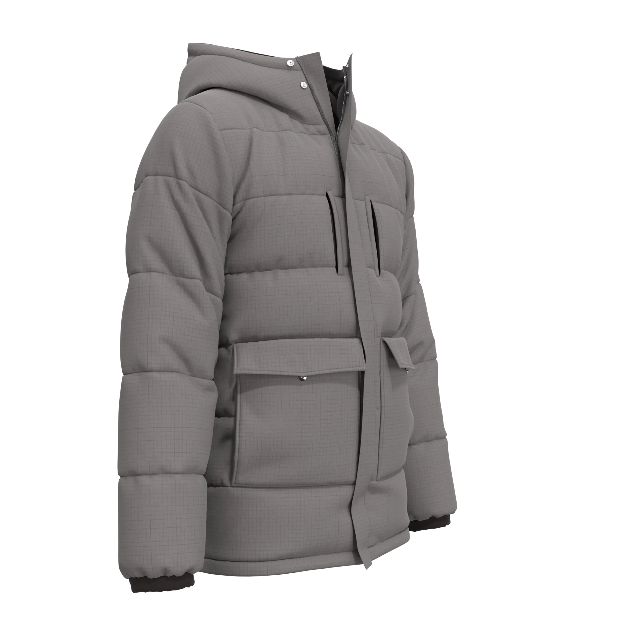 Men Down Jacket - Marvelous Designer - Clo3d