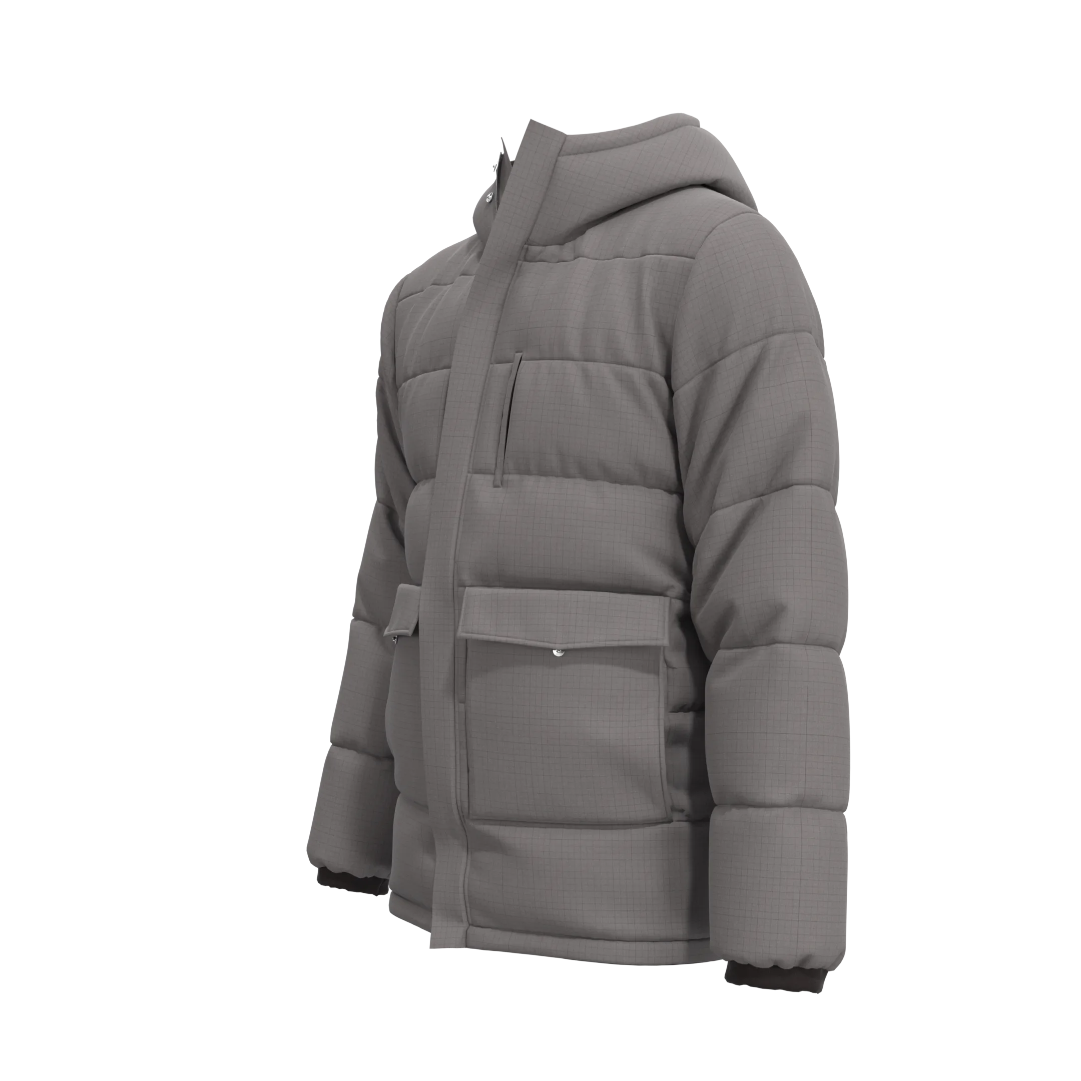 Men Down Jacket - Marvelous Designer - Clo3d