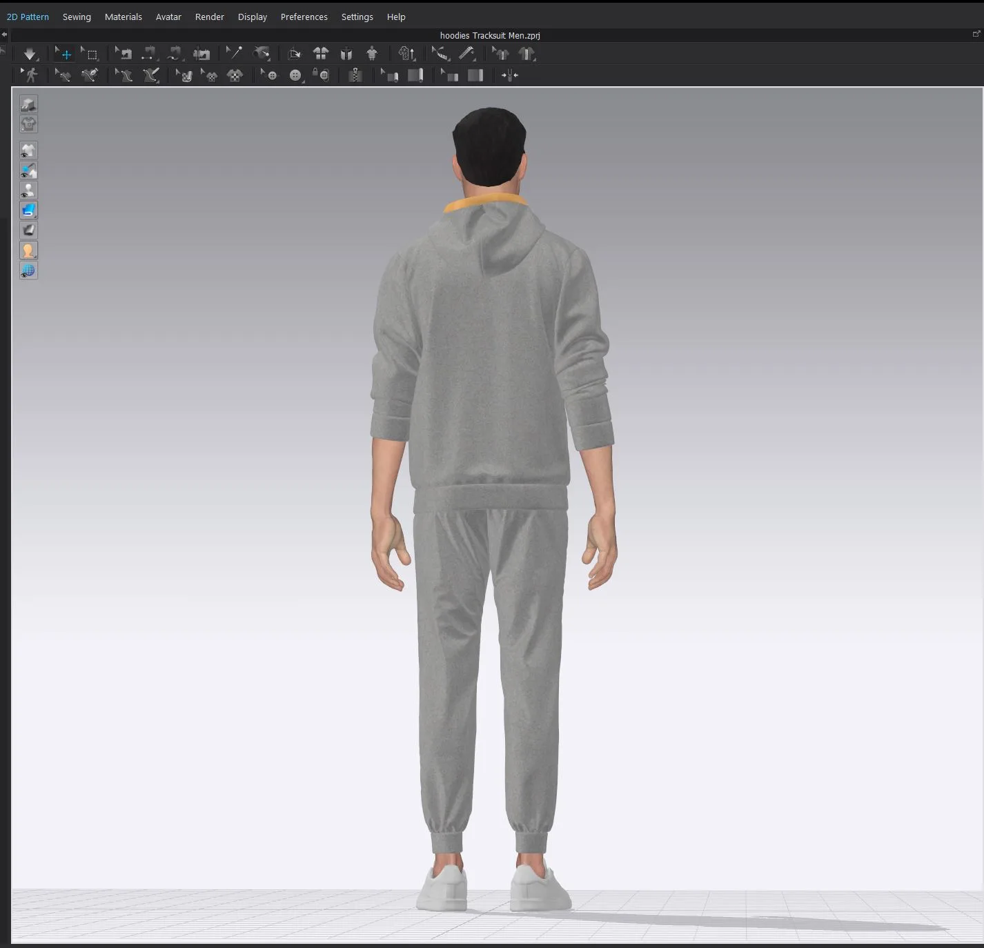 Hoodie Tracksuits - Marvelous Designer - Clo3d