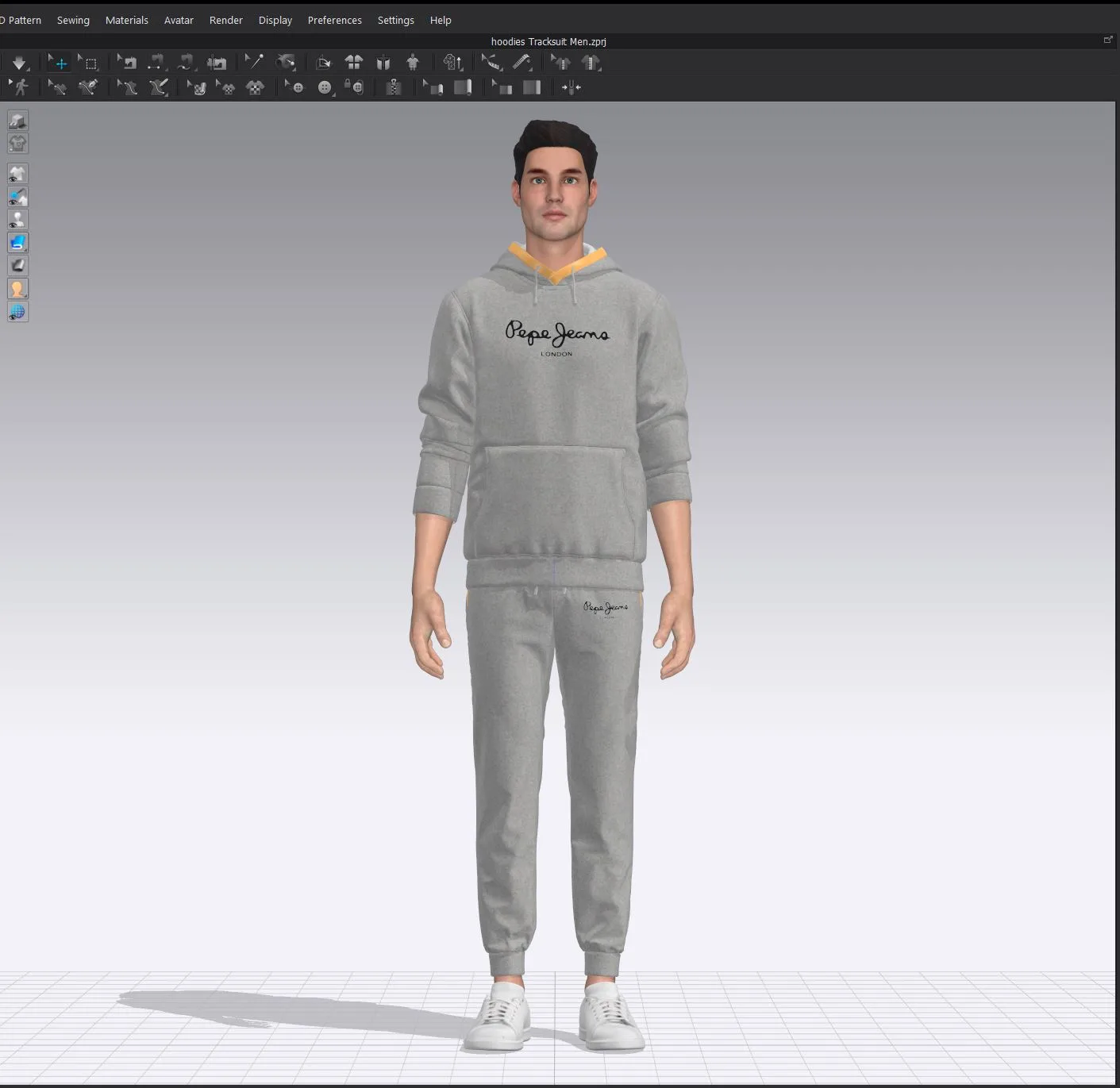 Hoodie Tracksuits - Marvelous Designer - Clo3d