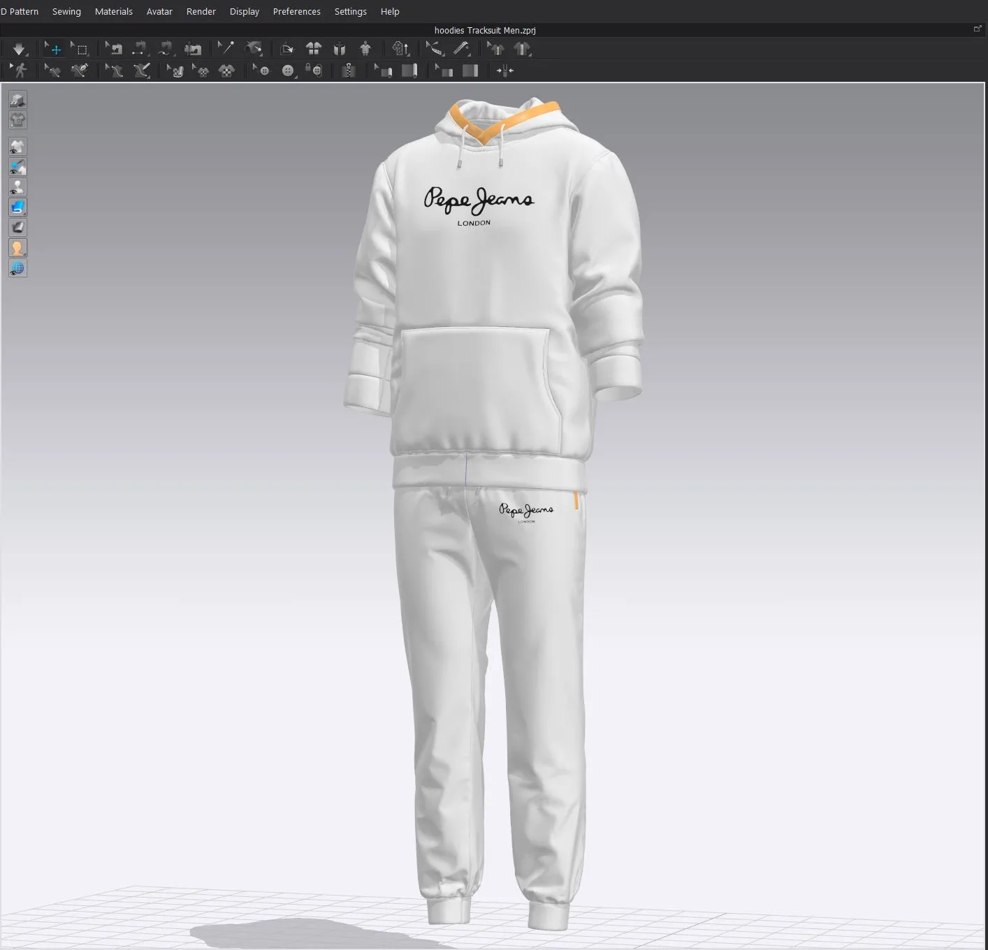 Hoodie Tracksuits - Marvelous Designer - Clo3d