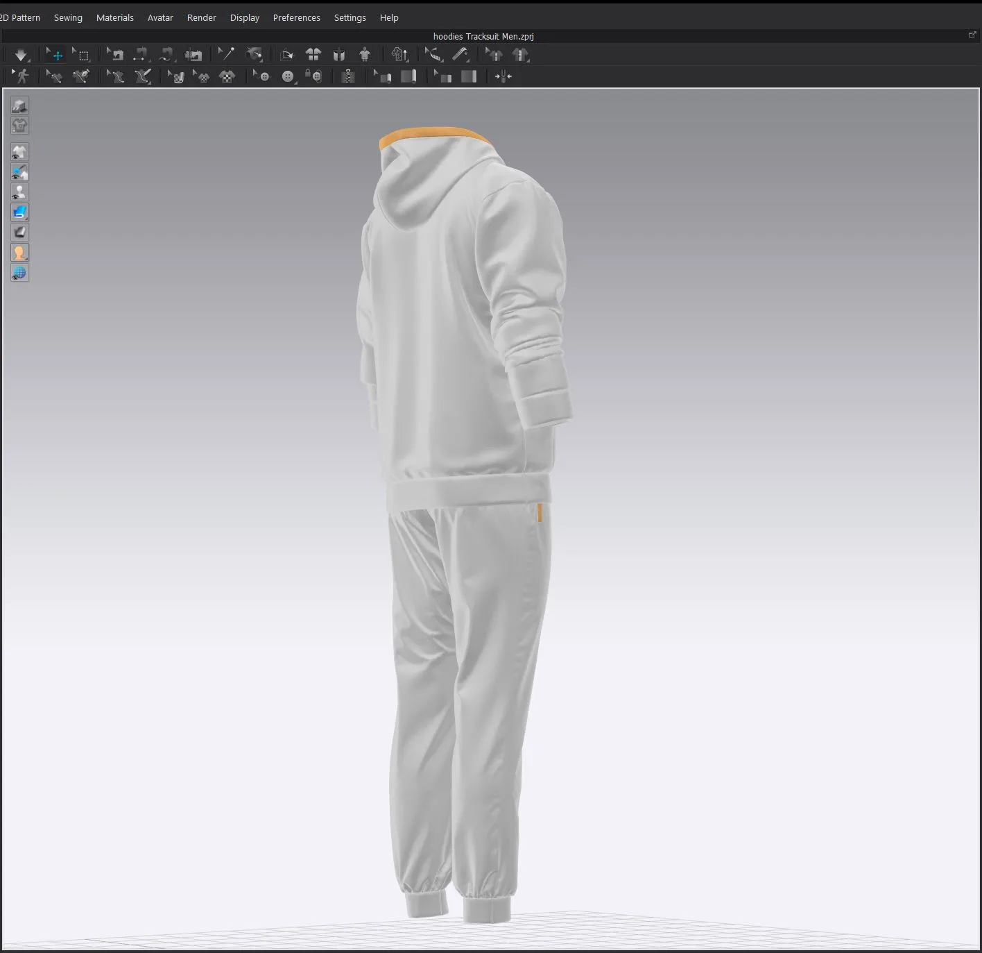 Hoodie Tracksuits - Marvelous Designer - Clo3d