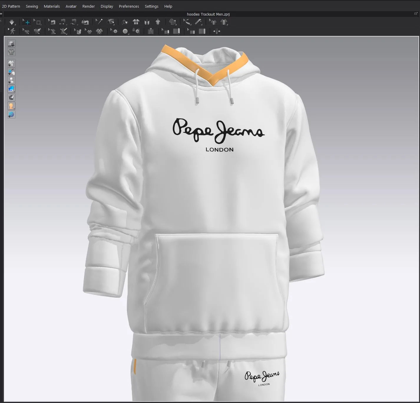 Hoodie Tracksuits - Marvelous Designer - Clo3d
