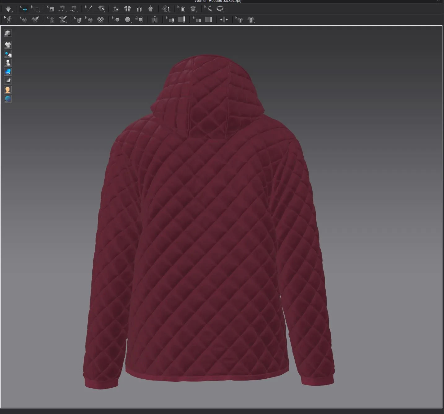 Women Hooded Jacket - Marvelous Designer - Clo3d