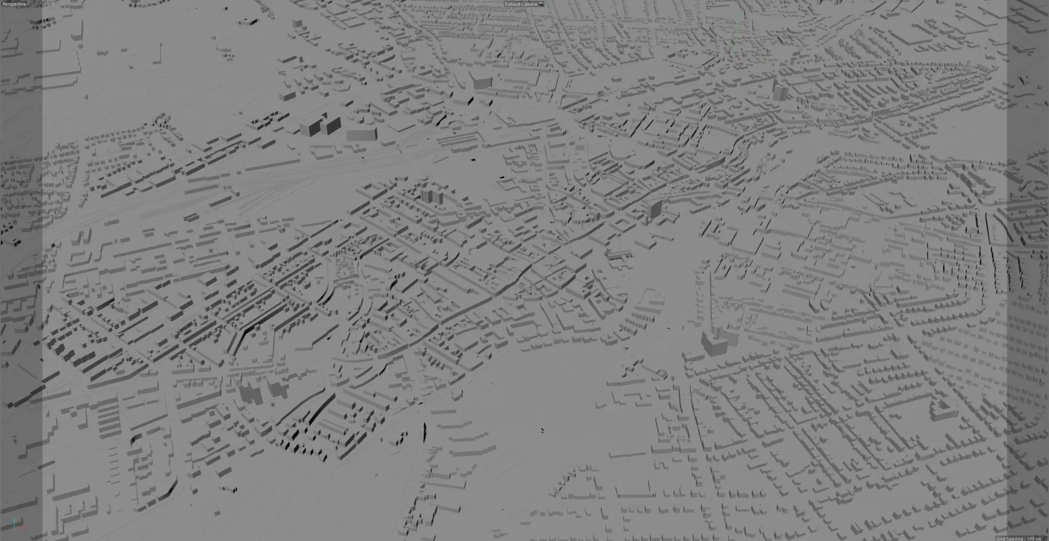 Odense City Denmark 3D Model 60KM