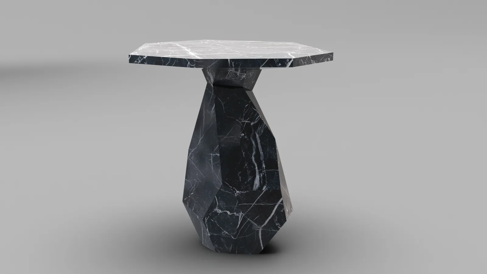 Ginger and Jagger Rock Side Table Low-poly