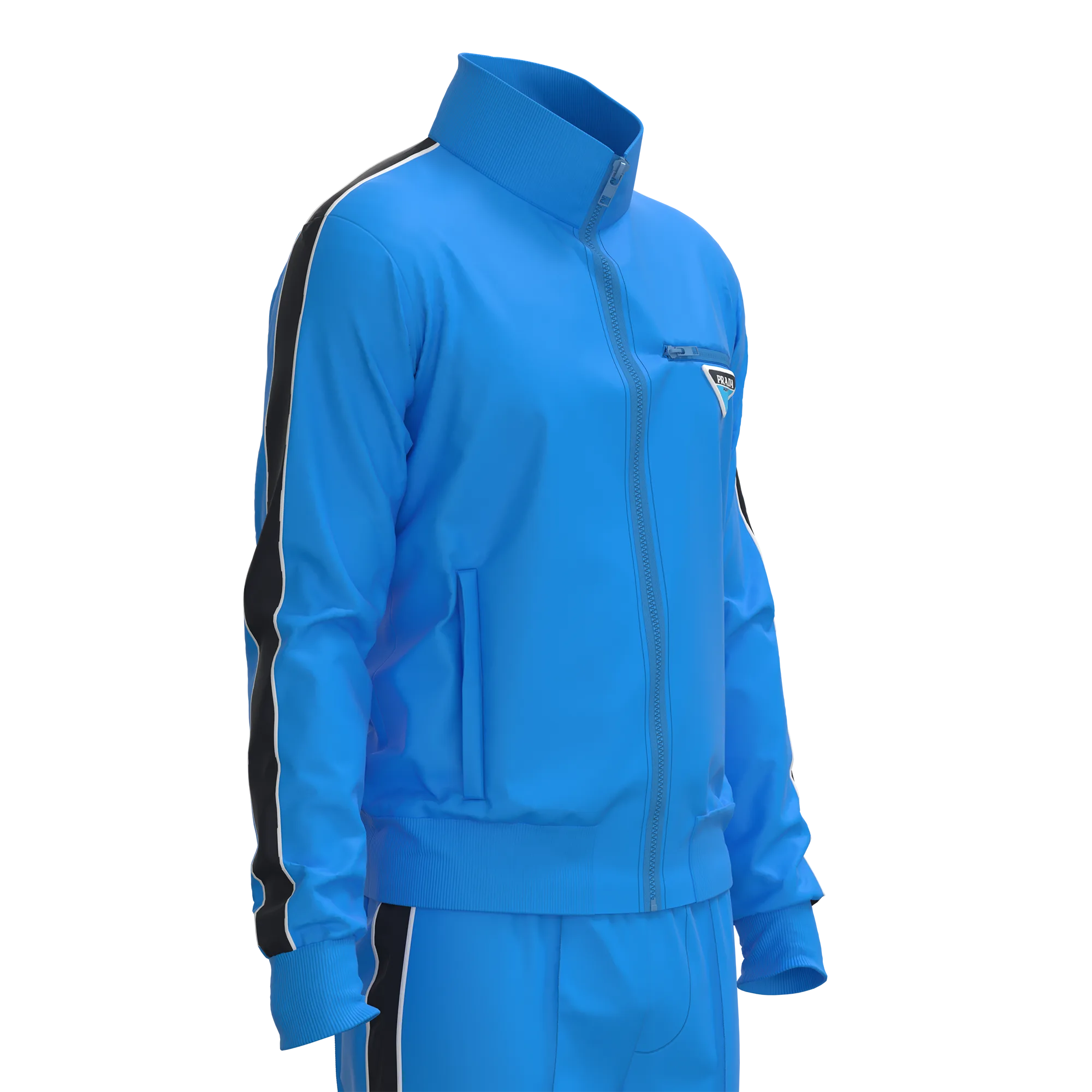 Prada Rainproof Fleece Jacket - Marvelous Designer - Clo3d