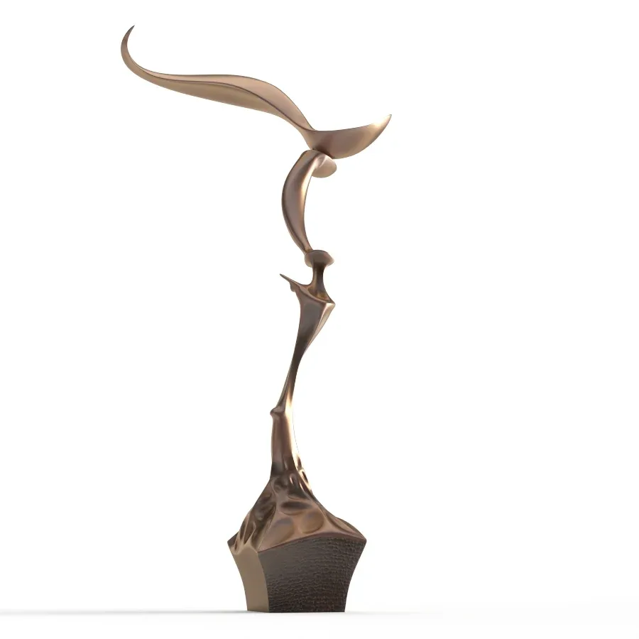 Modern Decorative Abstract Bronze Art Sculpture 12