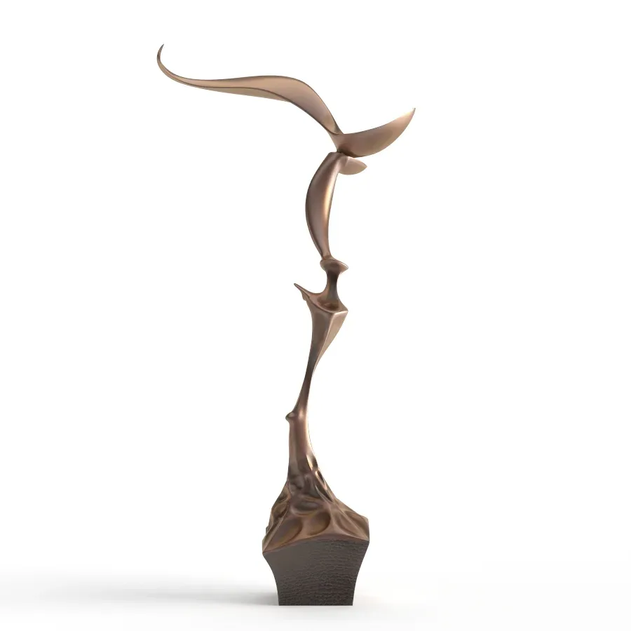 Modern Decorative Abstract Bronze Art Sculpture 12