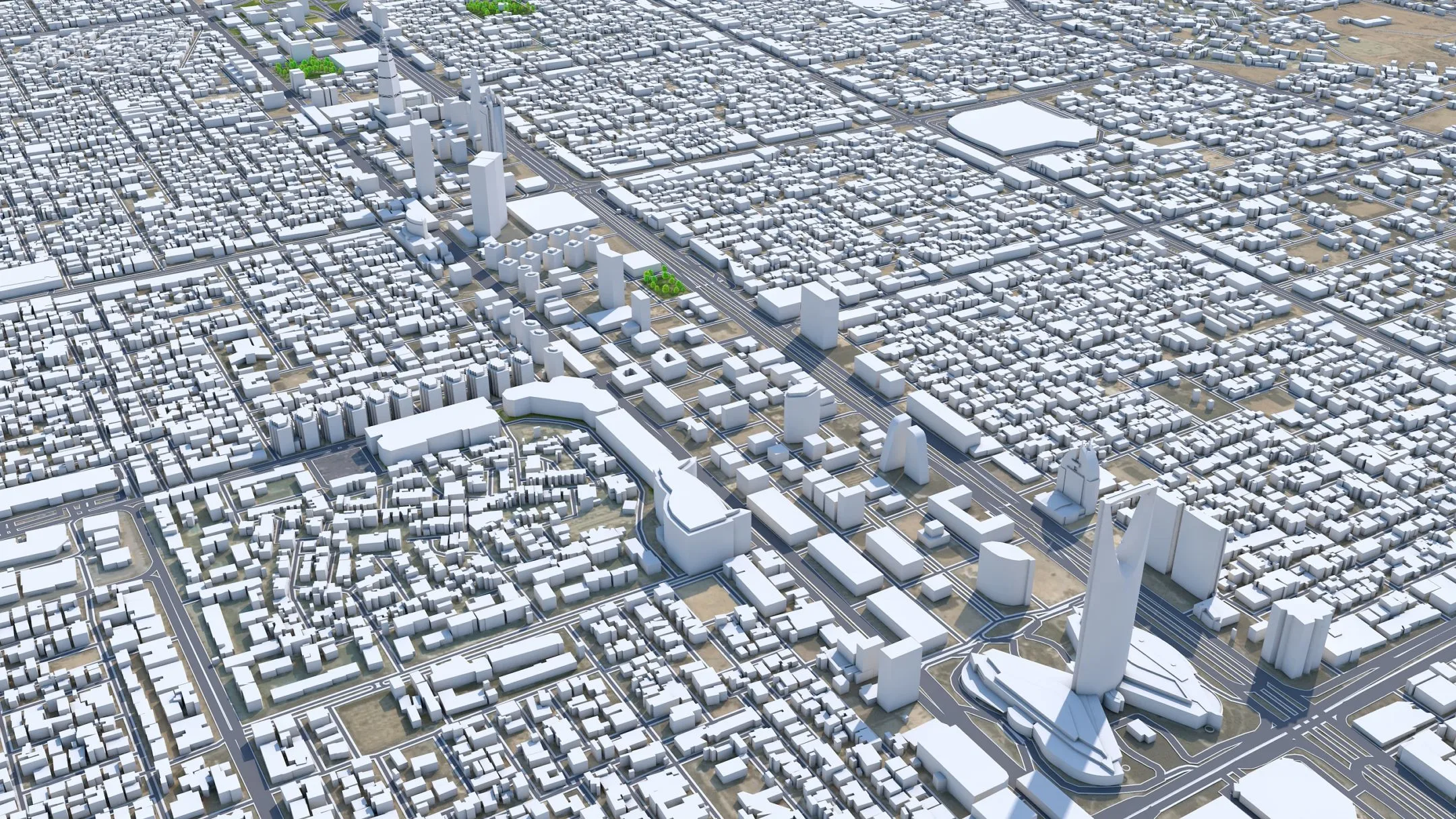 Riyadh City Saudi Arabia 3D Model 120KM