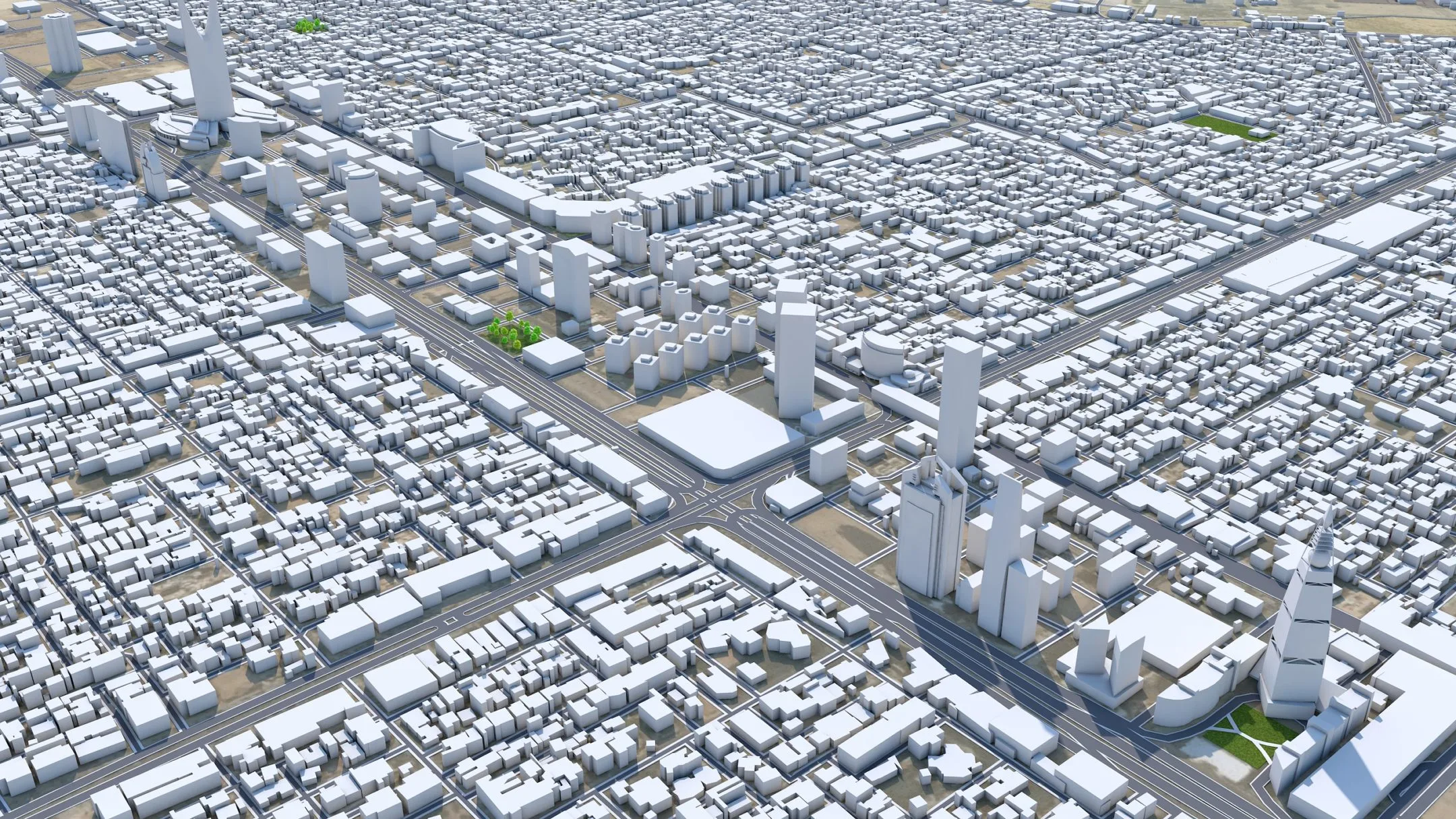 Riyadh City Saudi Arabia 3D Model 120KM