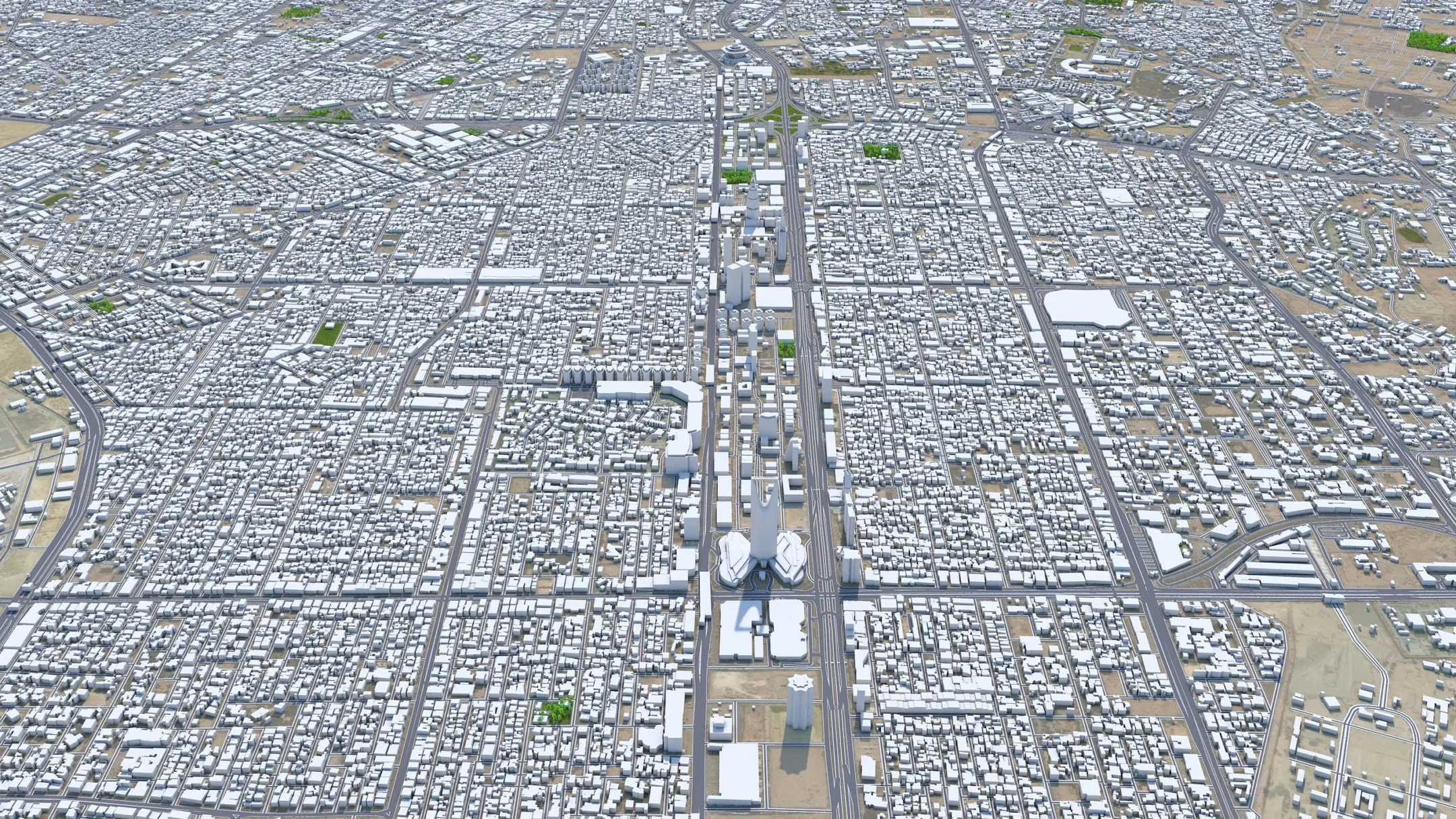 Riyadh City Saudi Arabia 3D Model 120KM