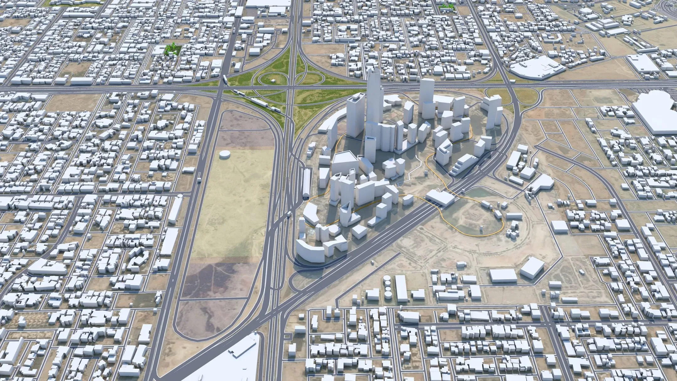 Riyadh City Saudi Arabia 3D Model 120KM