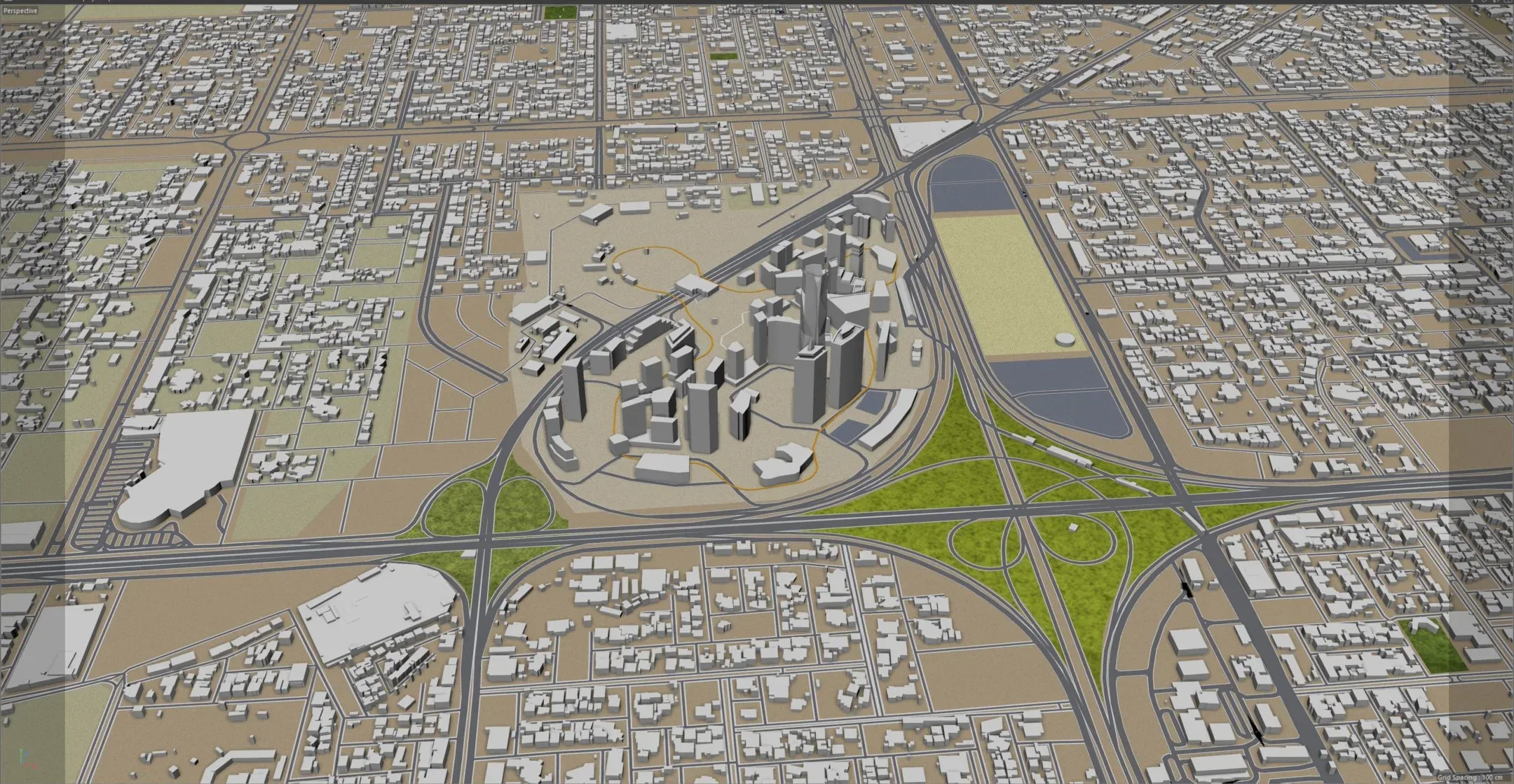 Riyadh City Saudi Arabia 3D Model 120KM