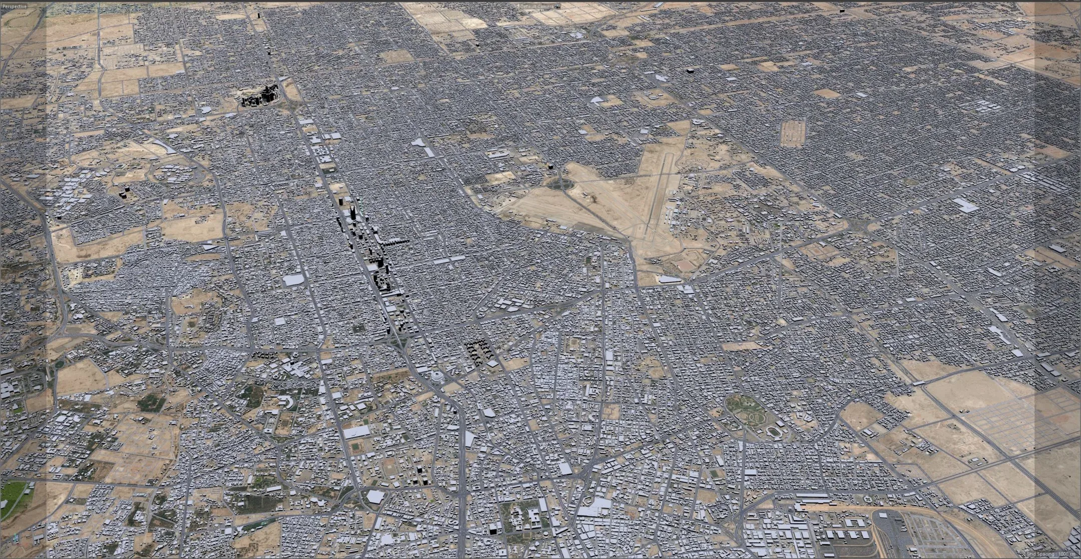 Riyadh City Saudi Arabia 3D Model 120KM