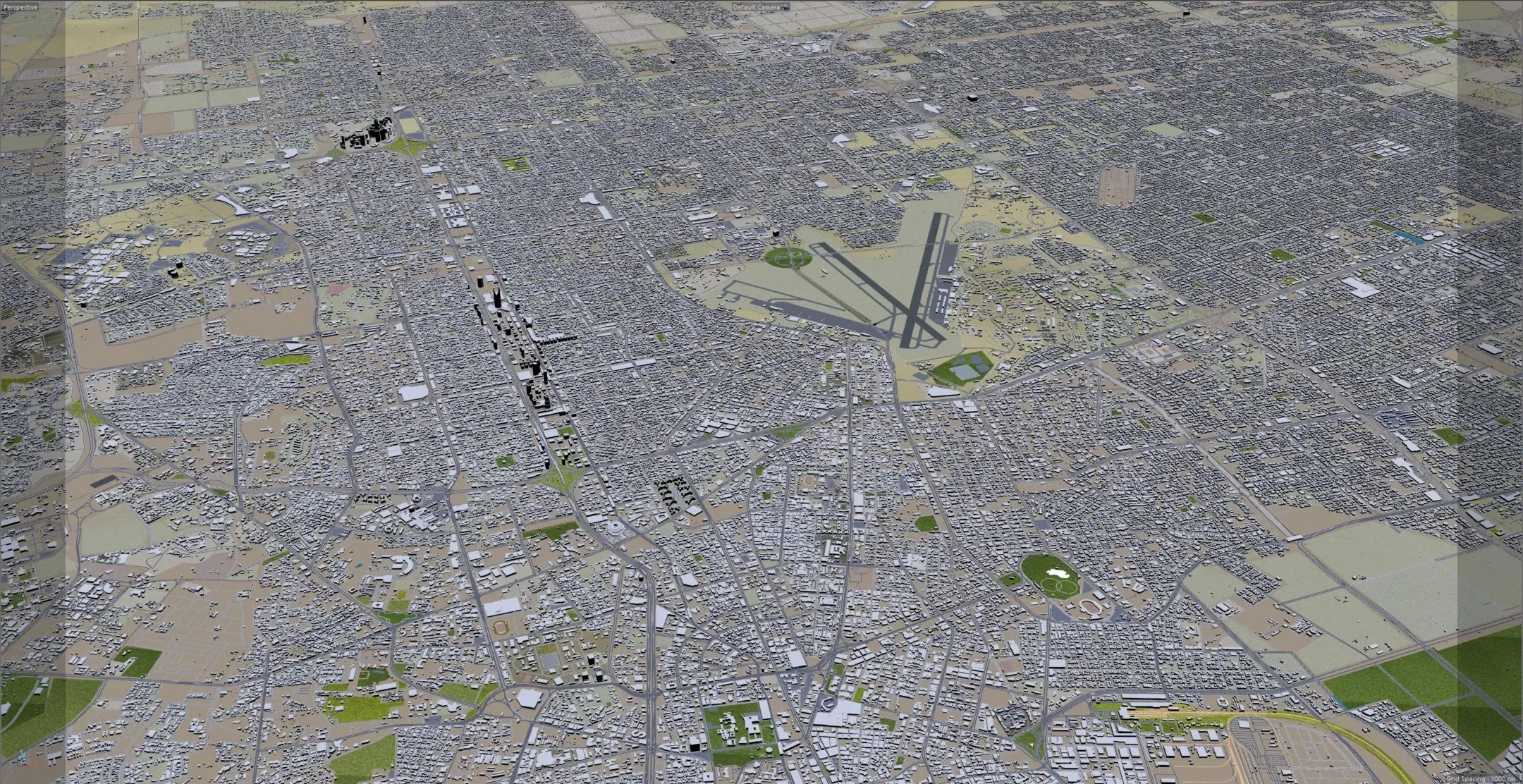 Riyadh City Saudi Arabia 3D Model 120KM