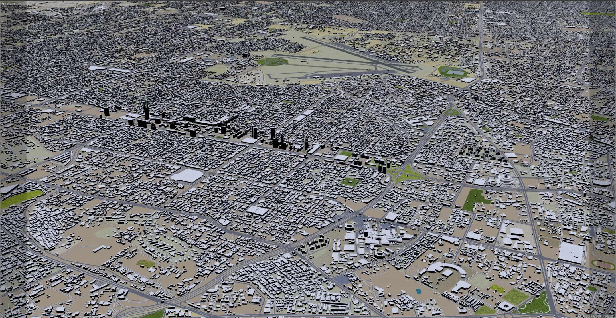 Riyadh City Saudi Arabia 3D Model 120KM