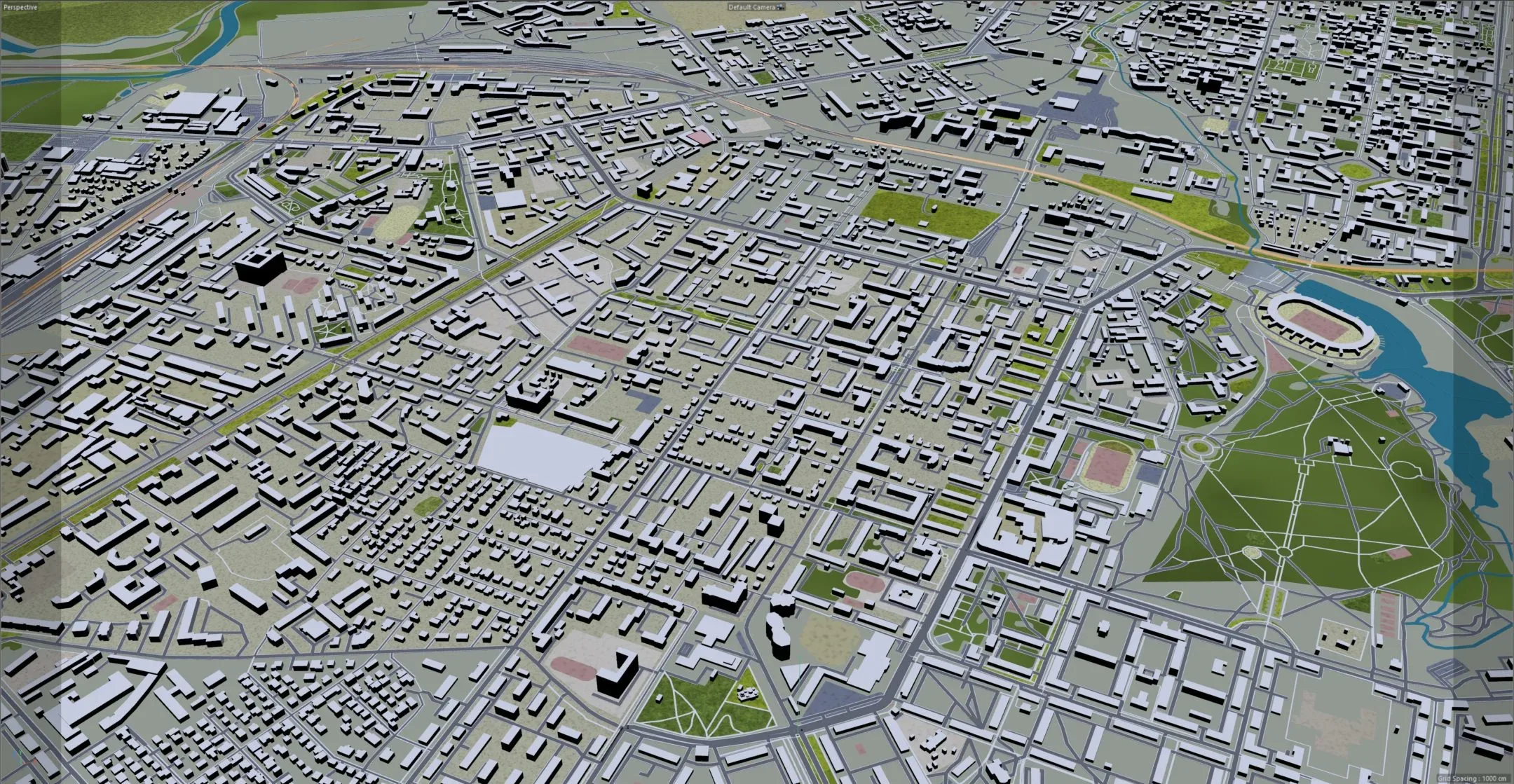 Ryazan City Russia 3D Model 50KM