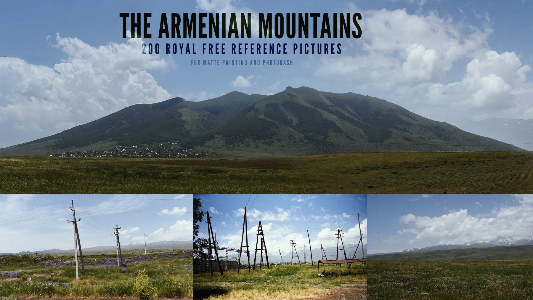 200 Royal free Armenian Mountains Reference Pictures for Matte Painting and Photobash