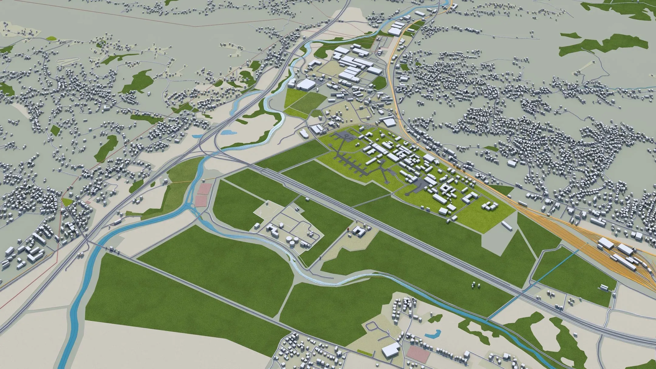 Sarajevo City Bosnia and Herzegovina 3D Model 40KM