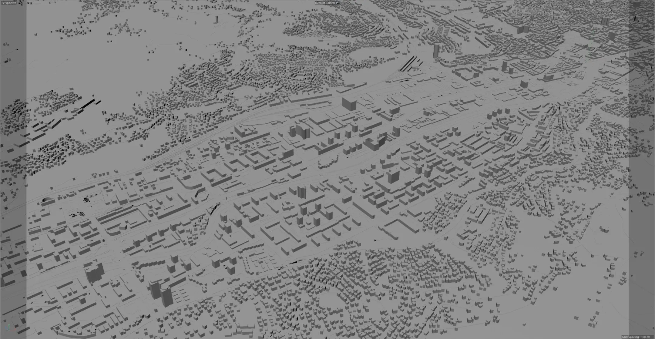 Sarajevo City Bosnia and Herzegovina 3D Model 40KM