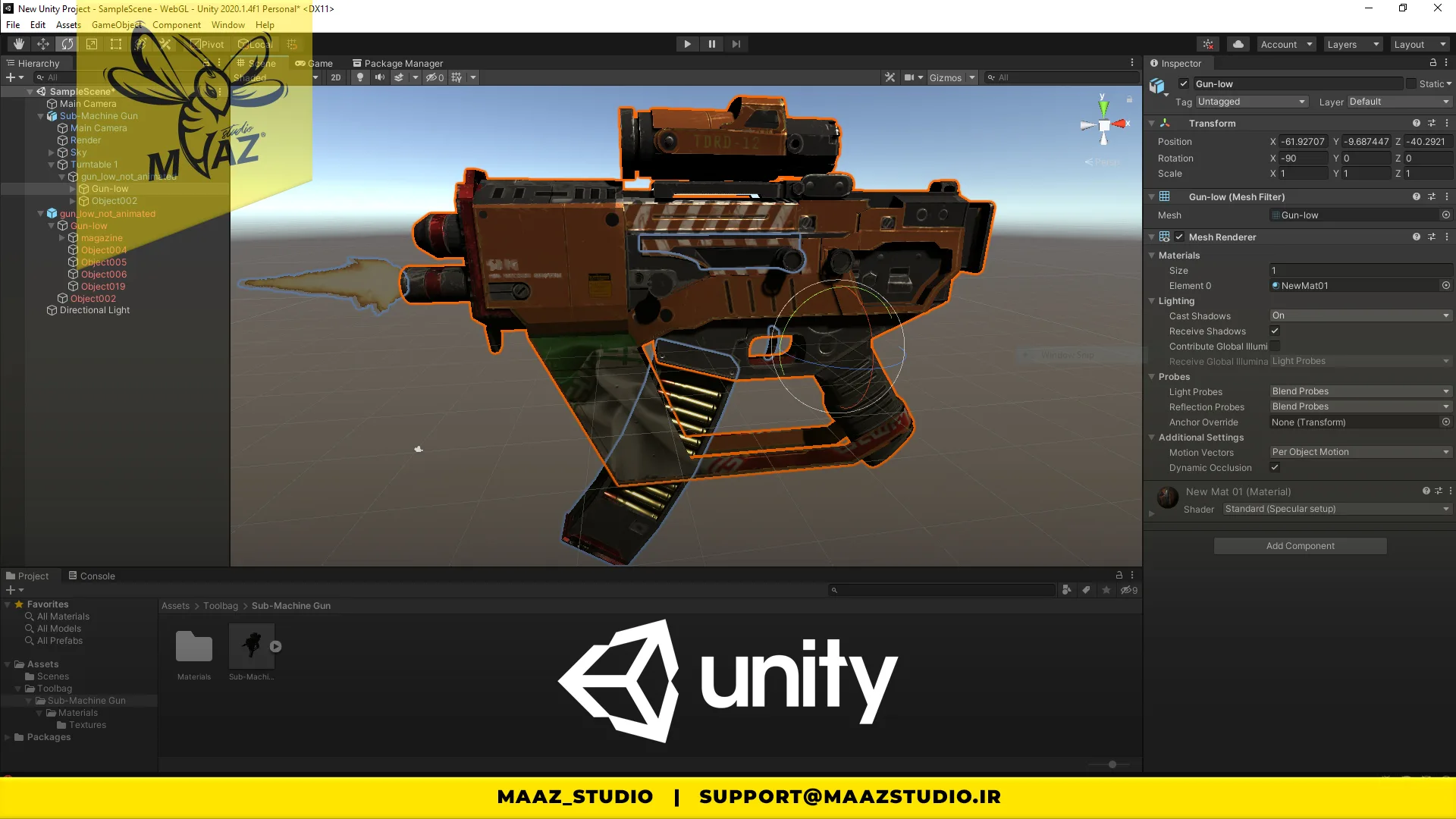 Game Ready Sci-Fi Sub-Machine Gun