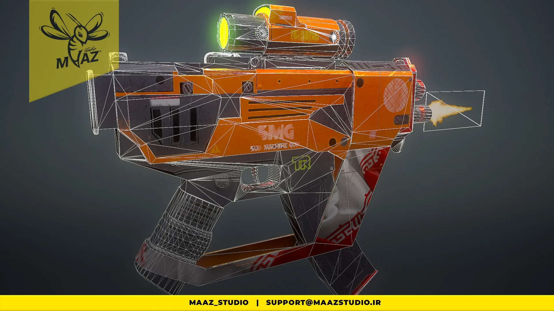 Game Ready Sci-Fi Sub-Machine Gun