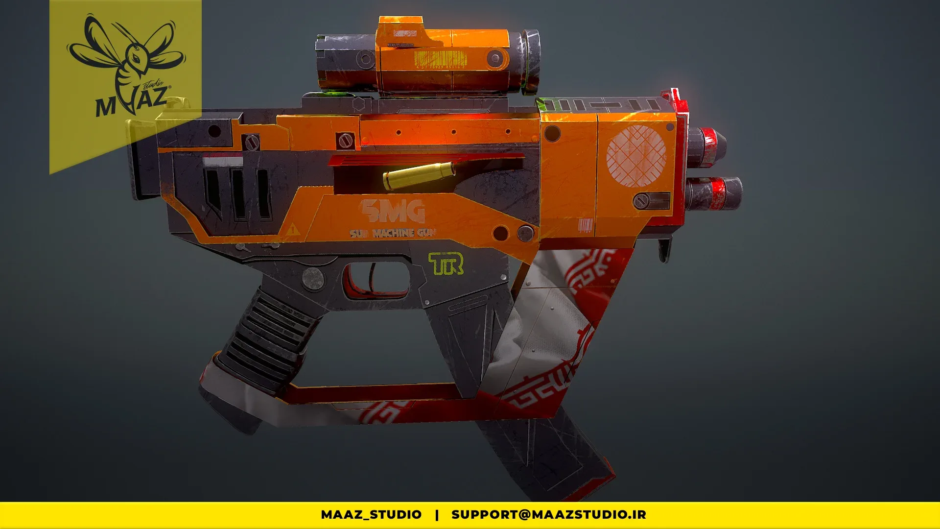 Game Ready Sci-Fi Sub-Machine Gun