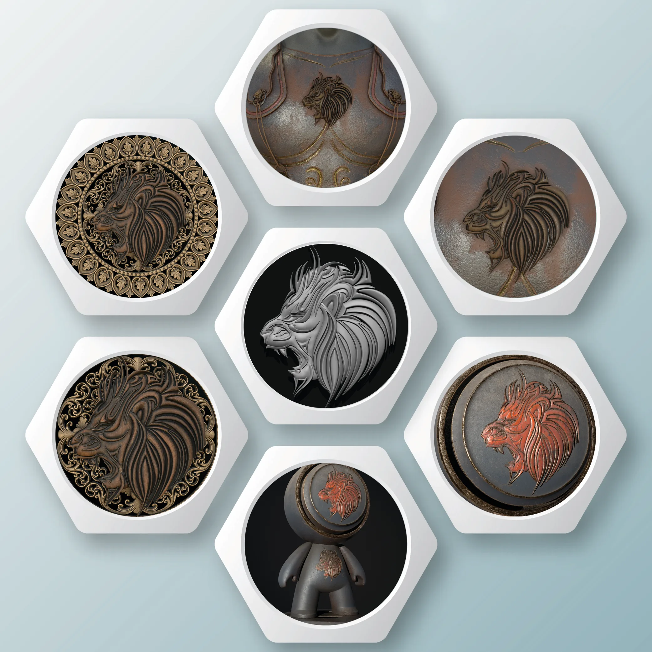 20 IMM Brush Animal Ornament + FlippedNormals